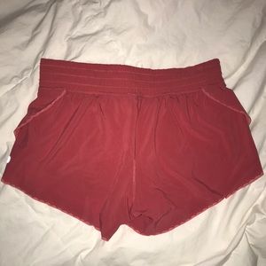 Lulu Lemon Side Slit Shorts With Lace 
